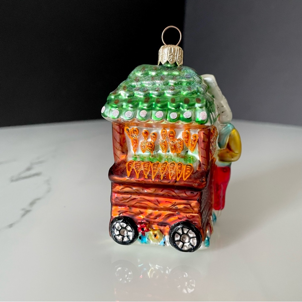 Carrot Cart Bunny Ornament by Christopher Radko - Picture 3 of 9